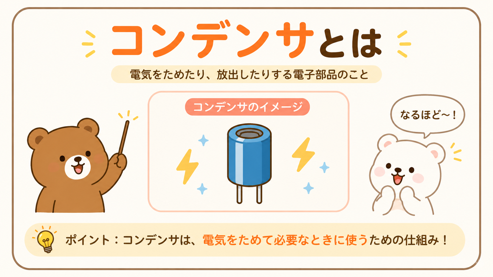コンデンサとは？電気をためる仕組みや直流・交流との関係をわかりやすく解説